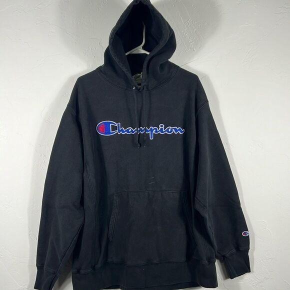 🔥🔥 Vintage CHAMPION Brand REVERSE WEAVE Heavyweight HOODIE Sweatshirt - GUC - Picture 1 of 11